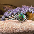 Nya Black Fire Opal Ring