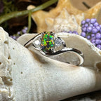 Nya Black Fire Opal Ring