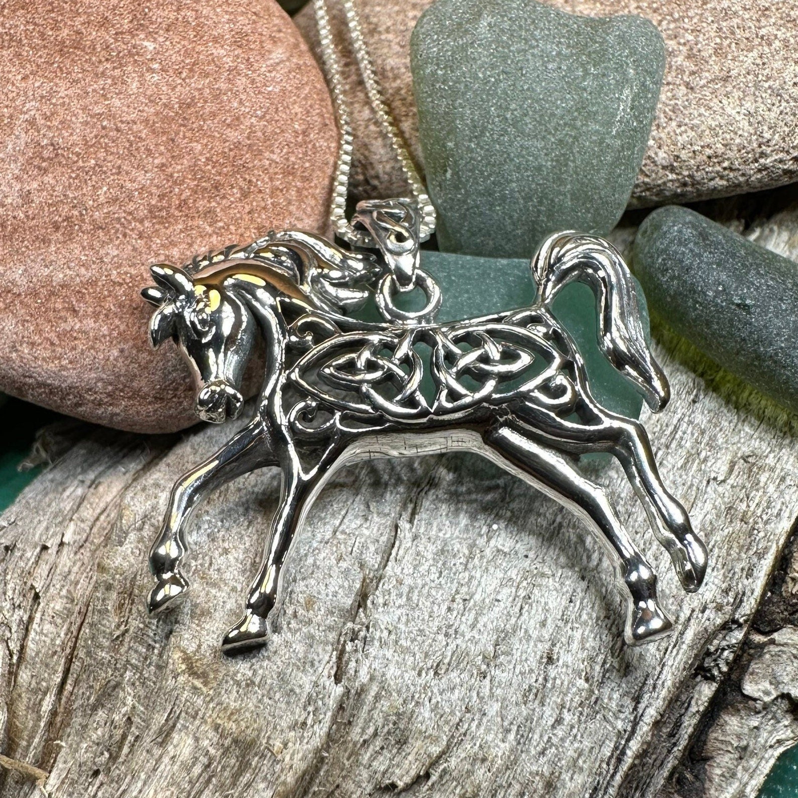 Celtic Spirit Horse Necklace