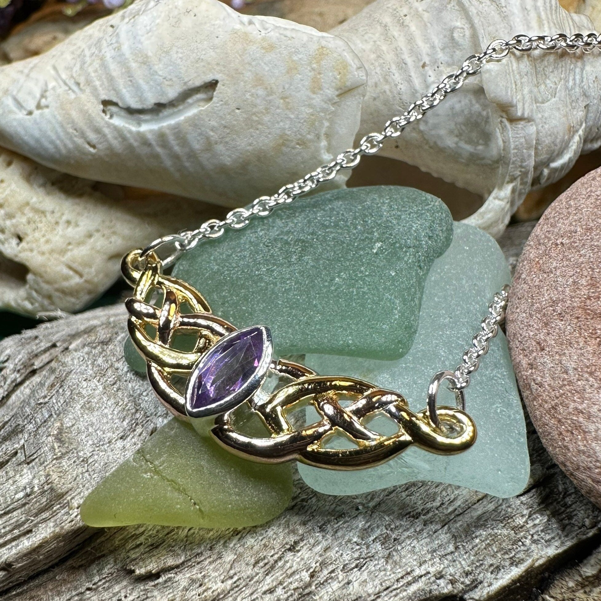 Brielle Celtic Love Knot Necklace