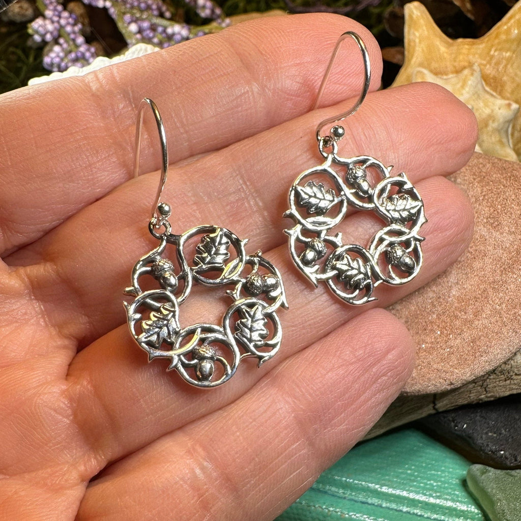 Oak Leaf Wreath Earrings
