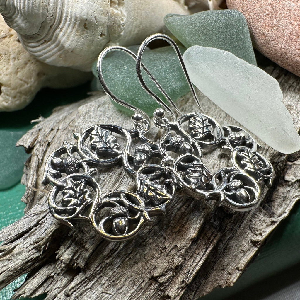 Oak Leaf Wreath Earrings