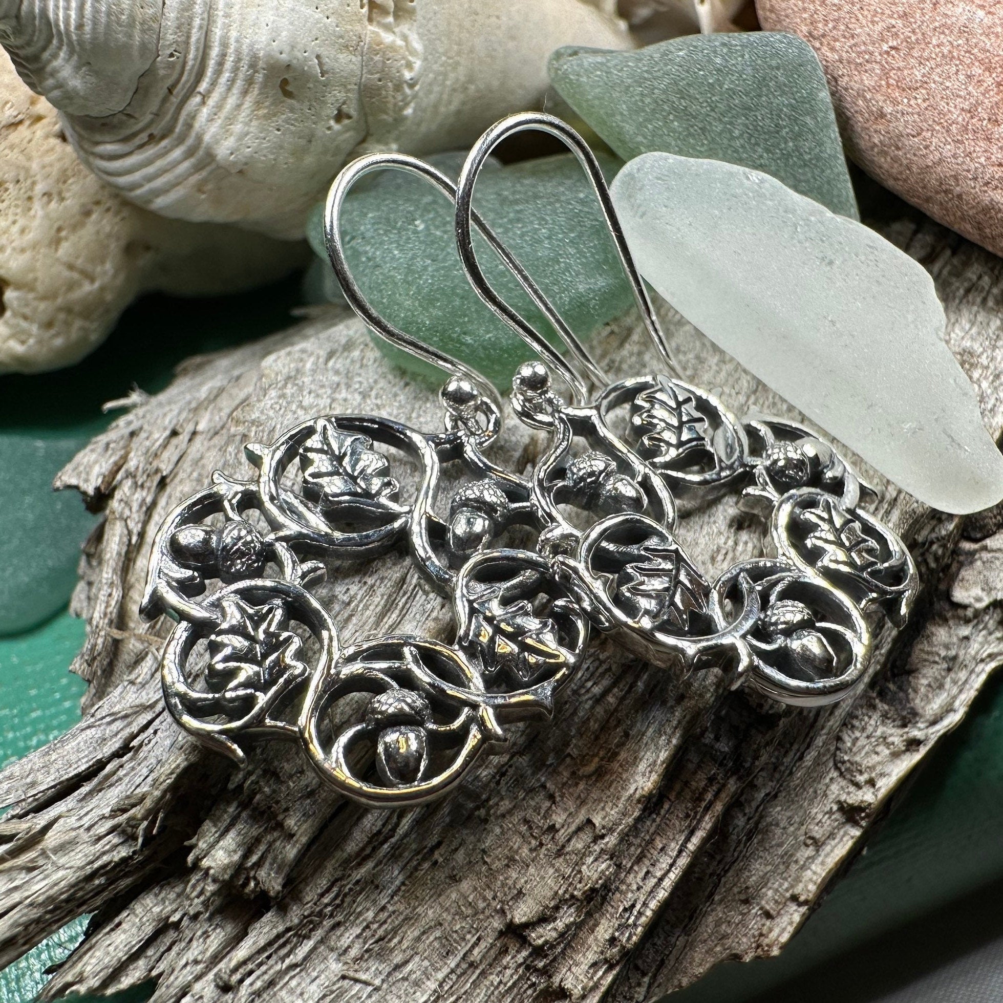 Oak Leaf Wreath Earrings