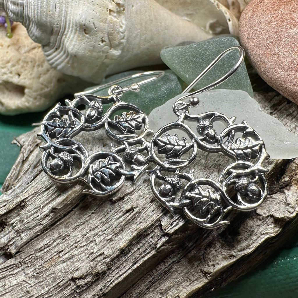 Oak Leaf Wreath Earrings