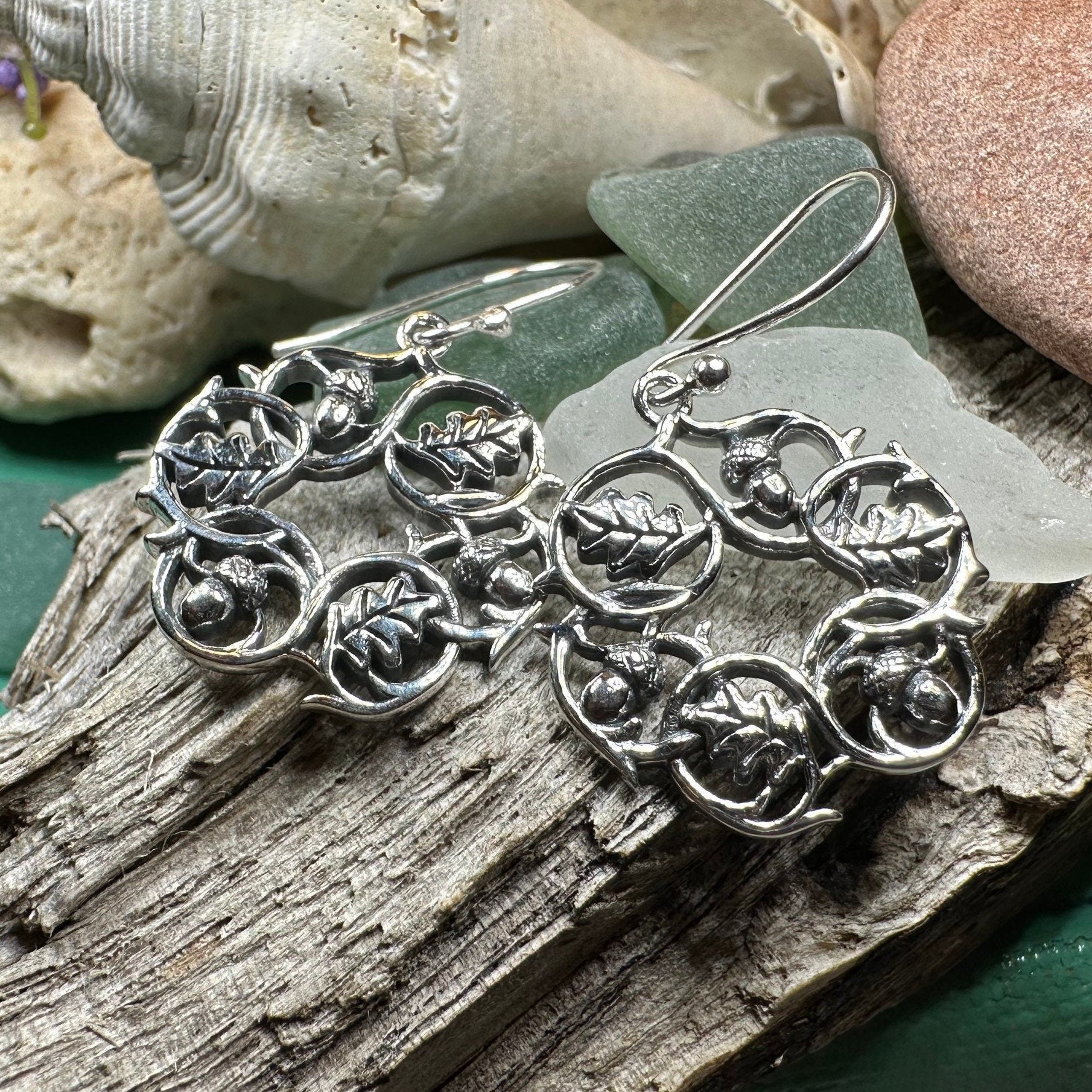 Oak Leaf Wreath Earrings