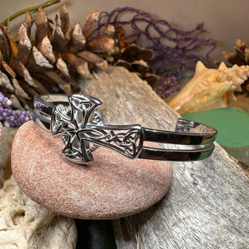 Celtic Cross Cuff Bracelet