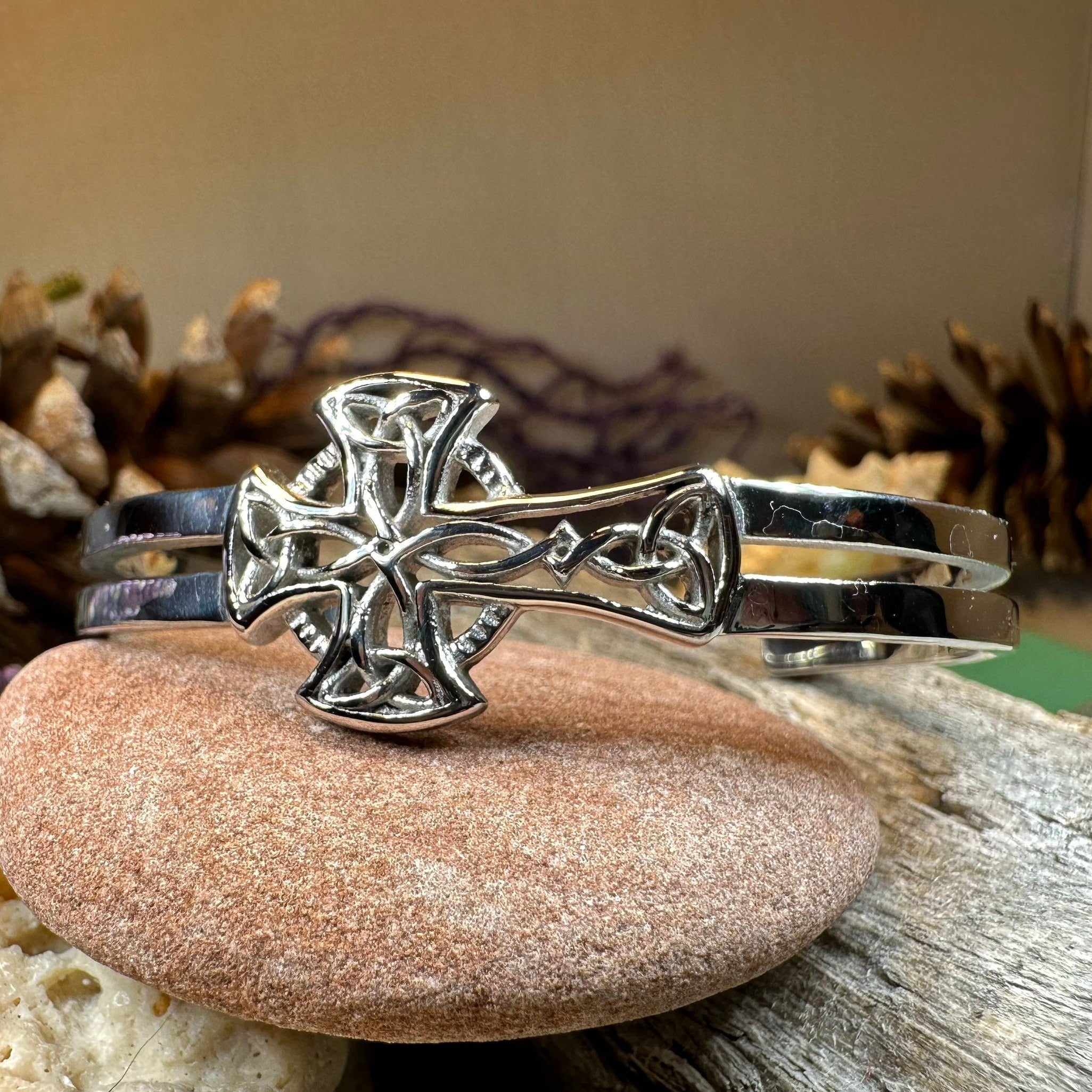 Celtic Cross Cuff Bracelet