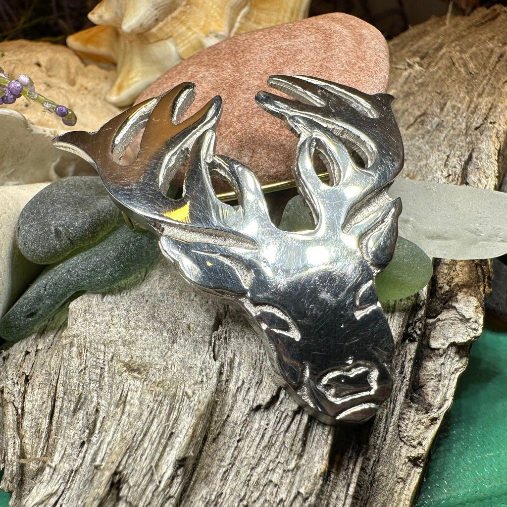 Elegant Stag Brooch