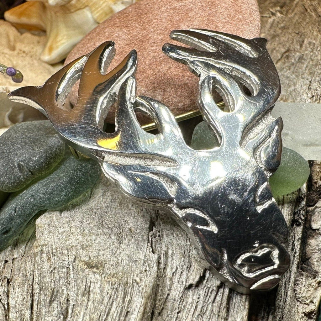 Elegant Stag Brooch