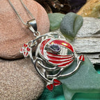 Red Flower Mackintosh Necklace