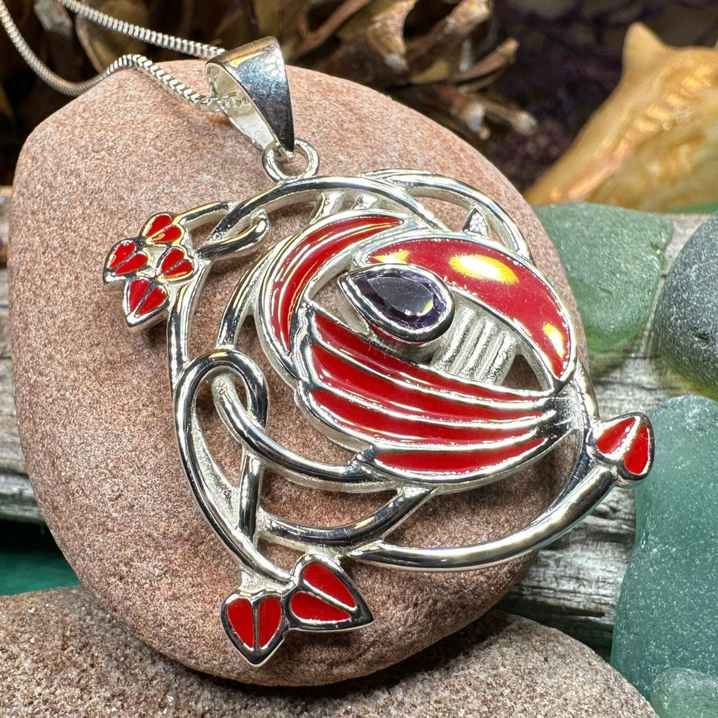 Red Flower Mackintosh Necklace