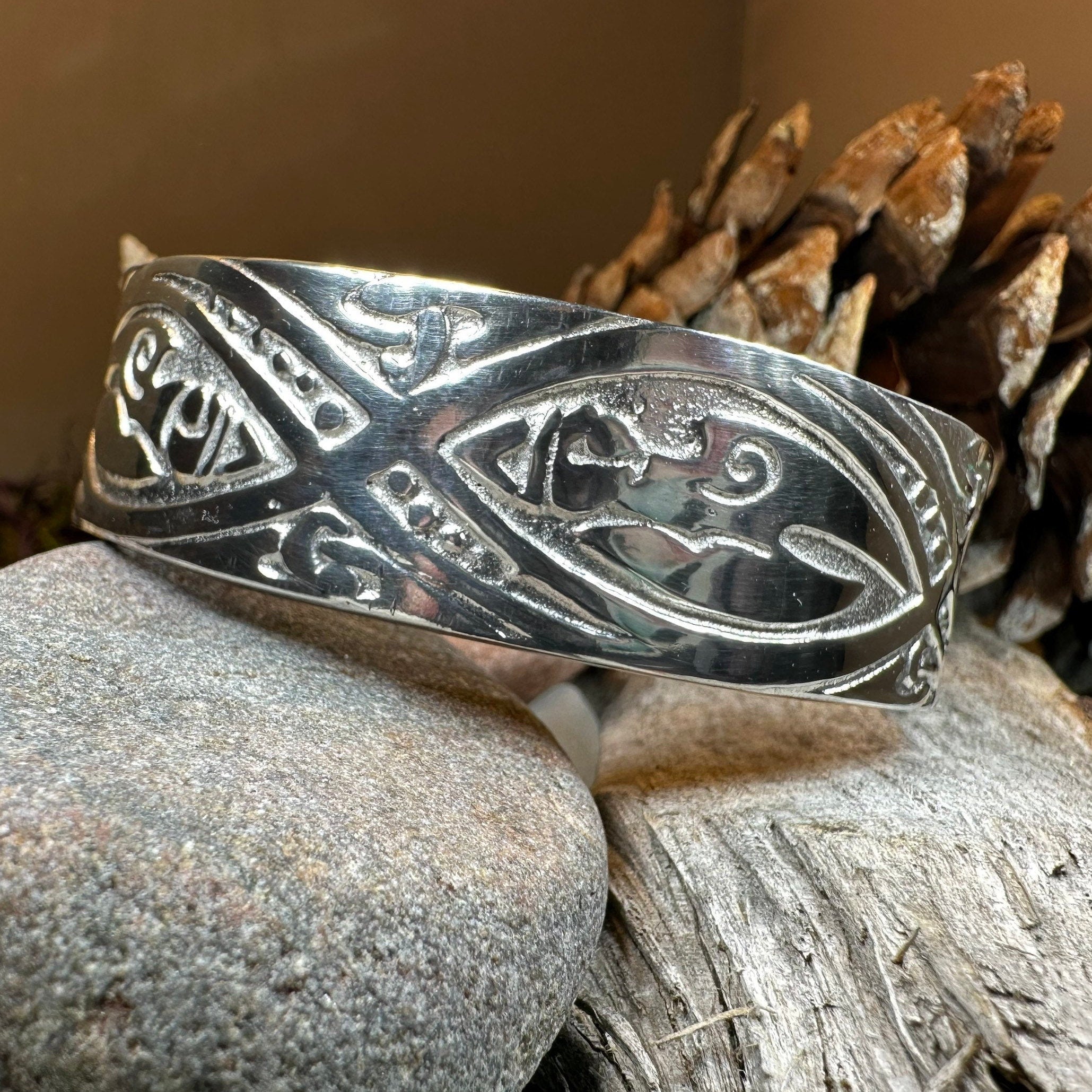 Orna Celtic Forest Cuff Bracelet