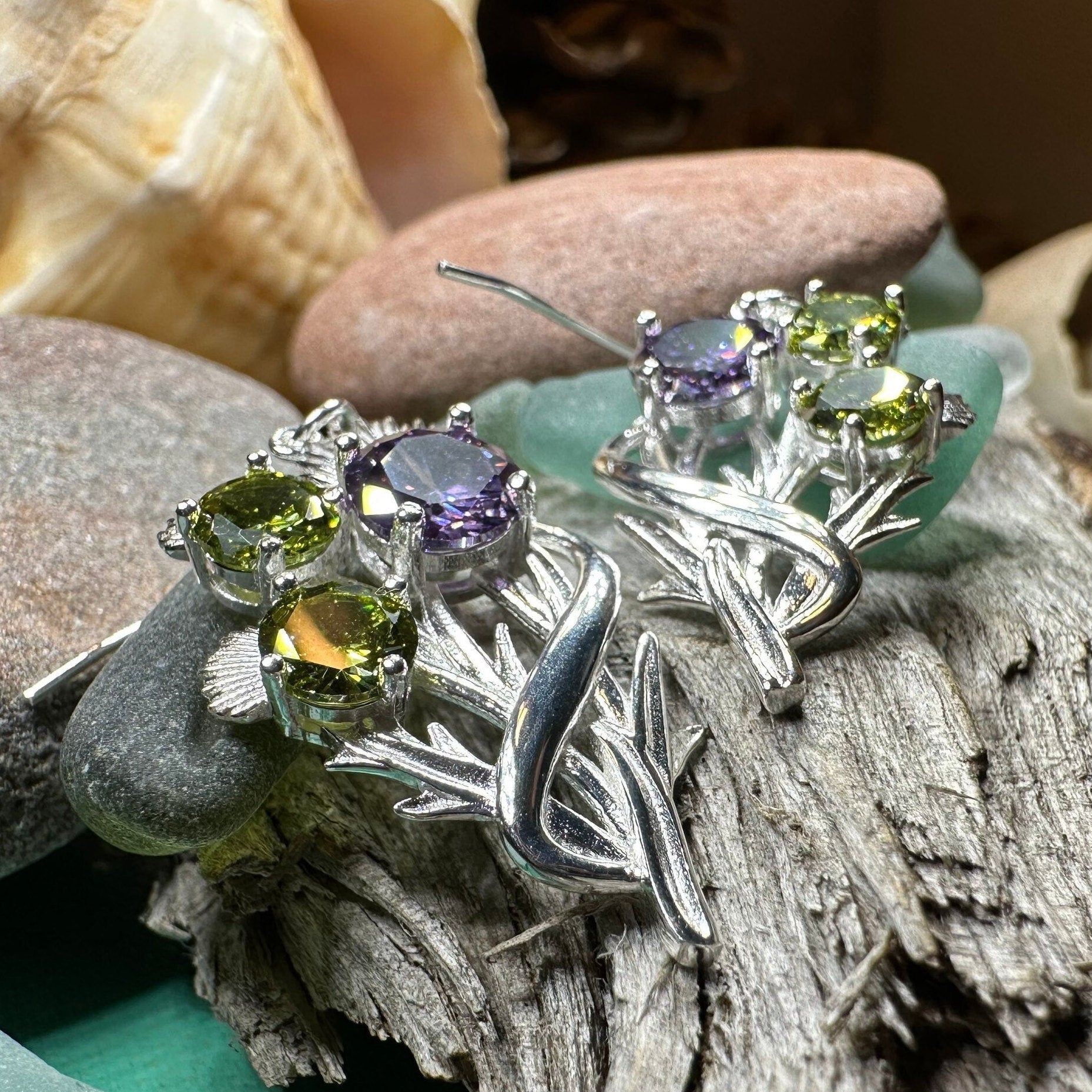 Cairn Elegant Thistle Earrings