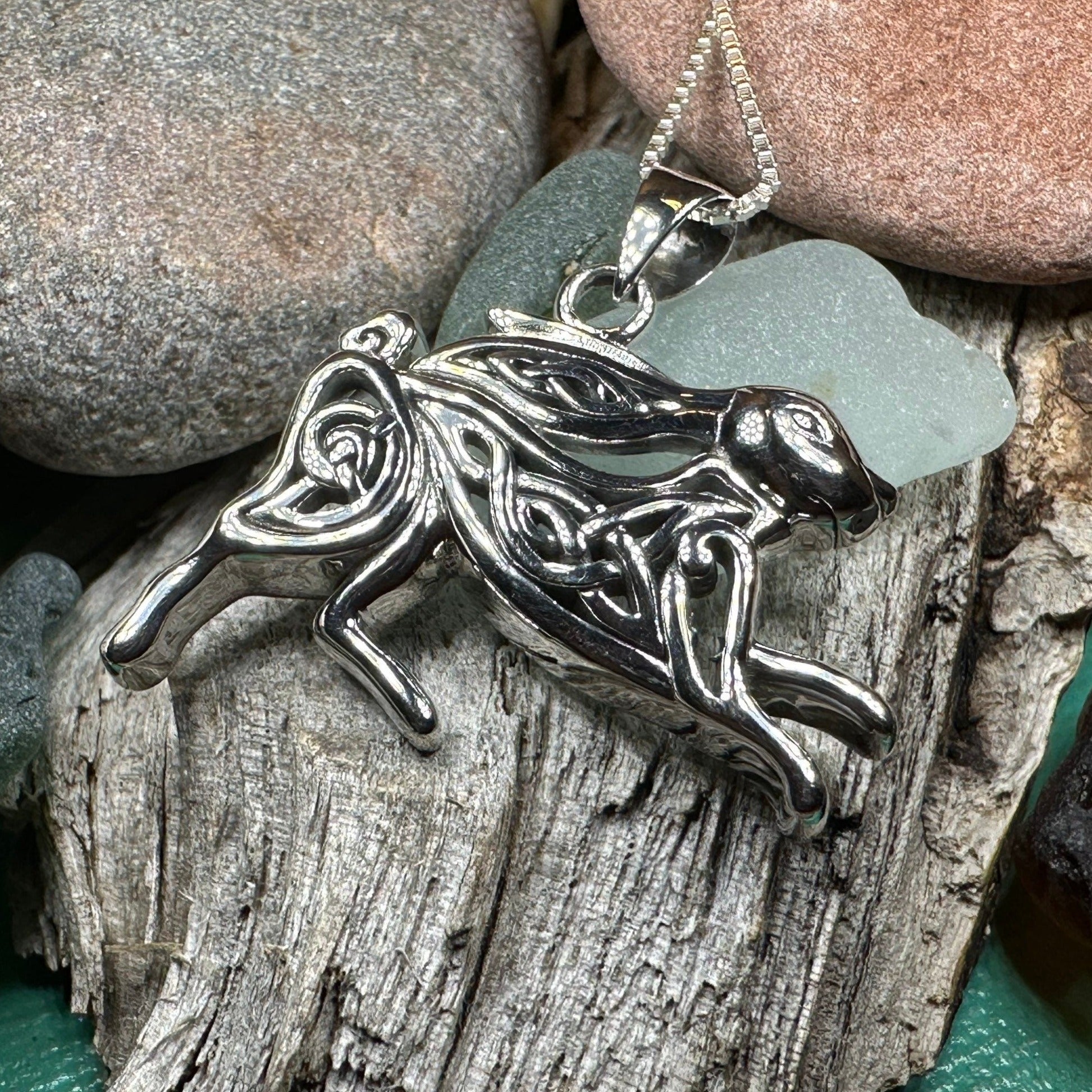 Ligach Celtic Rabbit Necklace