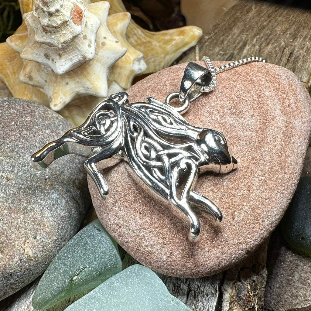Ligach Celtic Rabbit Necklace