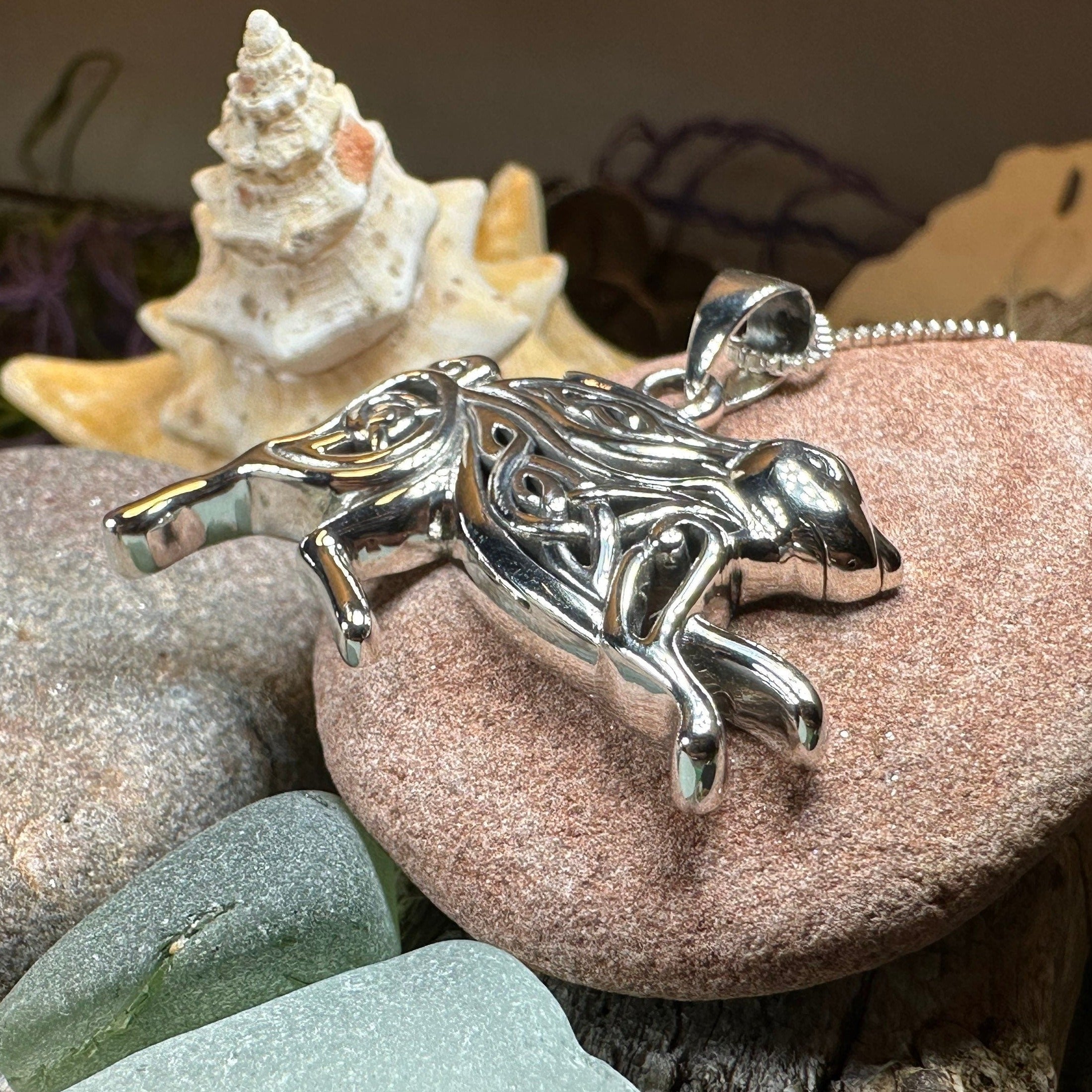 Ligach Celtic Rabbit Necklace