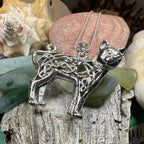 Shavella Celtic Cat Necklace
