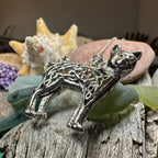 Shavella Celtic Cat Necklace