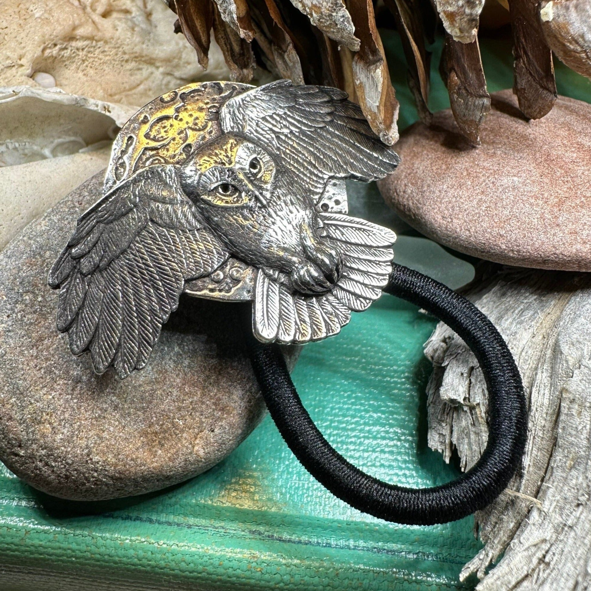 Midnight Owl Ponytail Holder