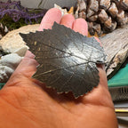 Pewter Grape Leaf Hair Clip