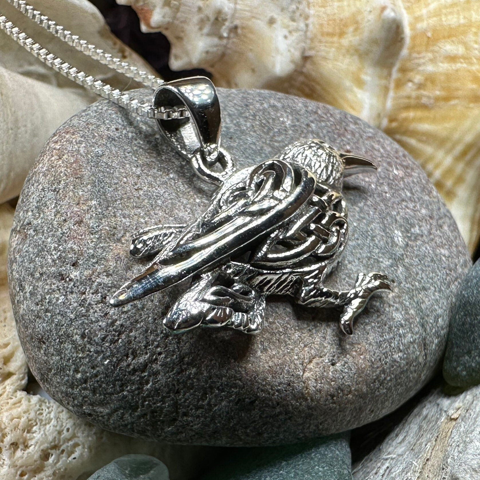 Eventide Celtic Raven Necklace