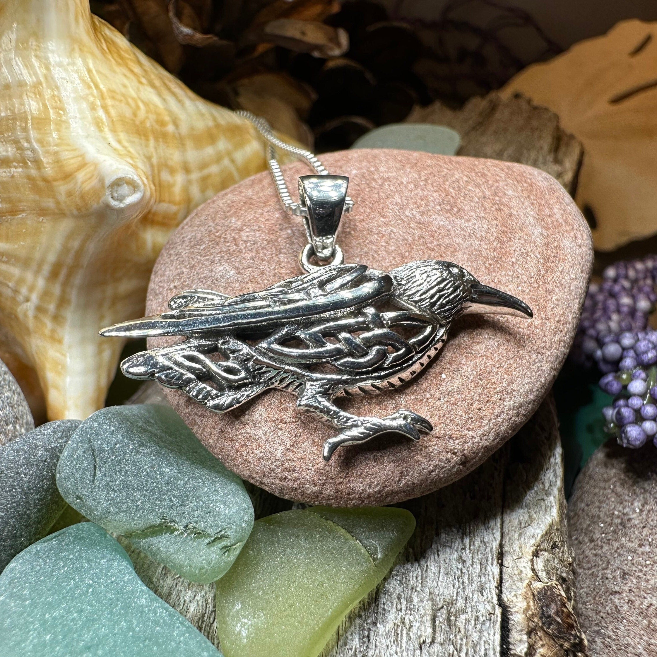 Eventide Celtic Raven Necklace