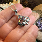 Lorraine Amethyst Thistle Necklace