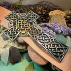 Classic Pewter Celtic Cross Wall Decor