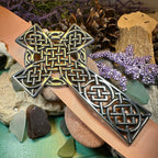 Classic Pewter Celtic Cross Wall Decor