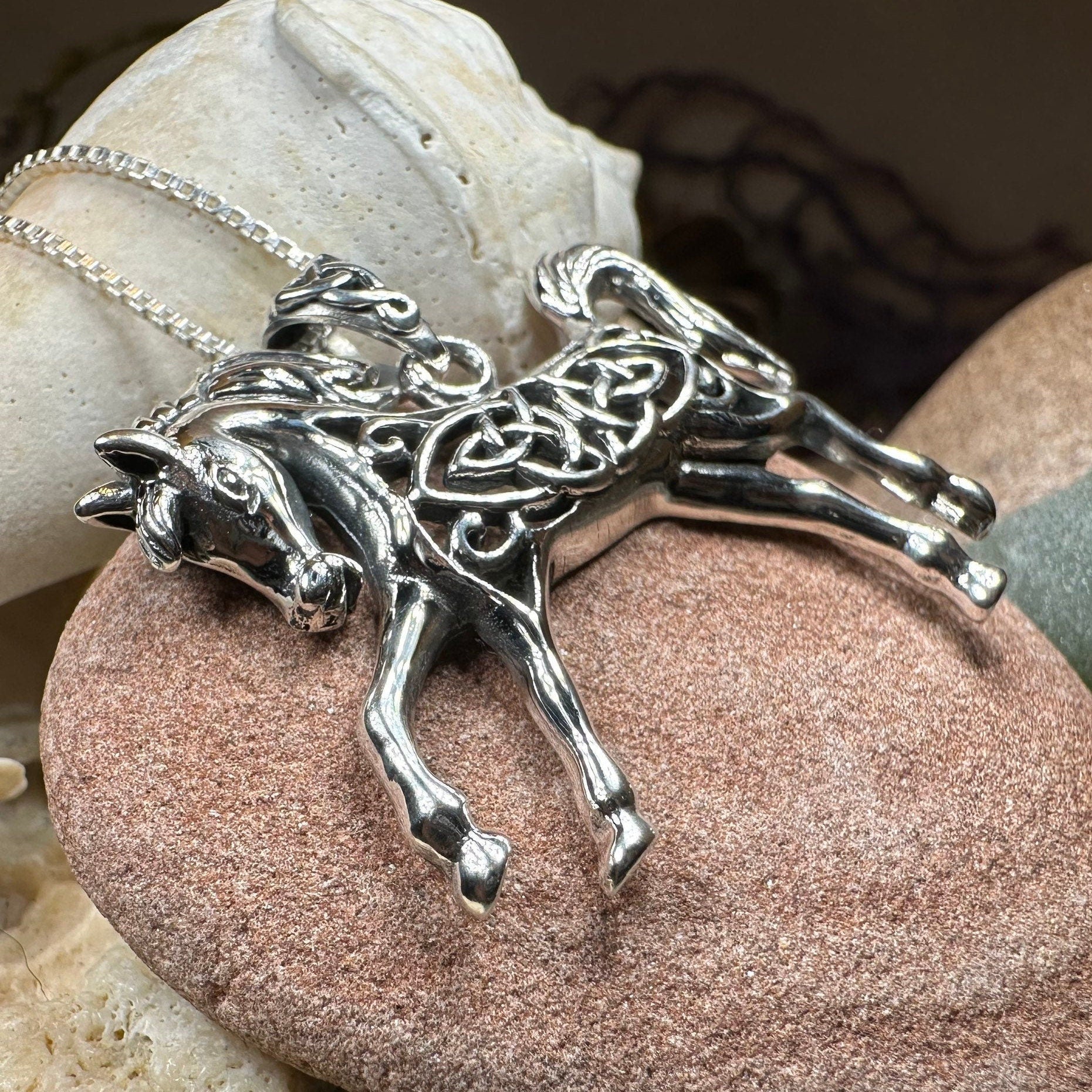 Celtic Spirit Horse Necklace