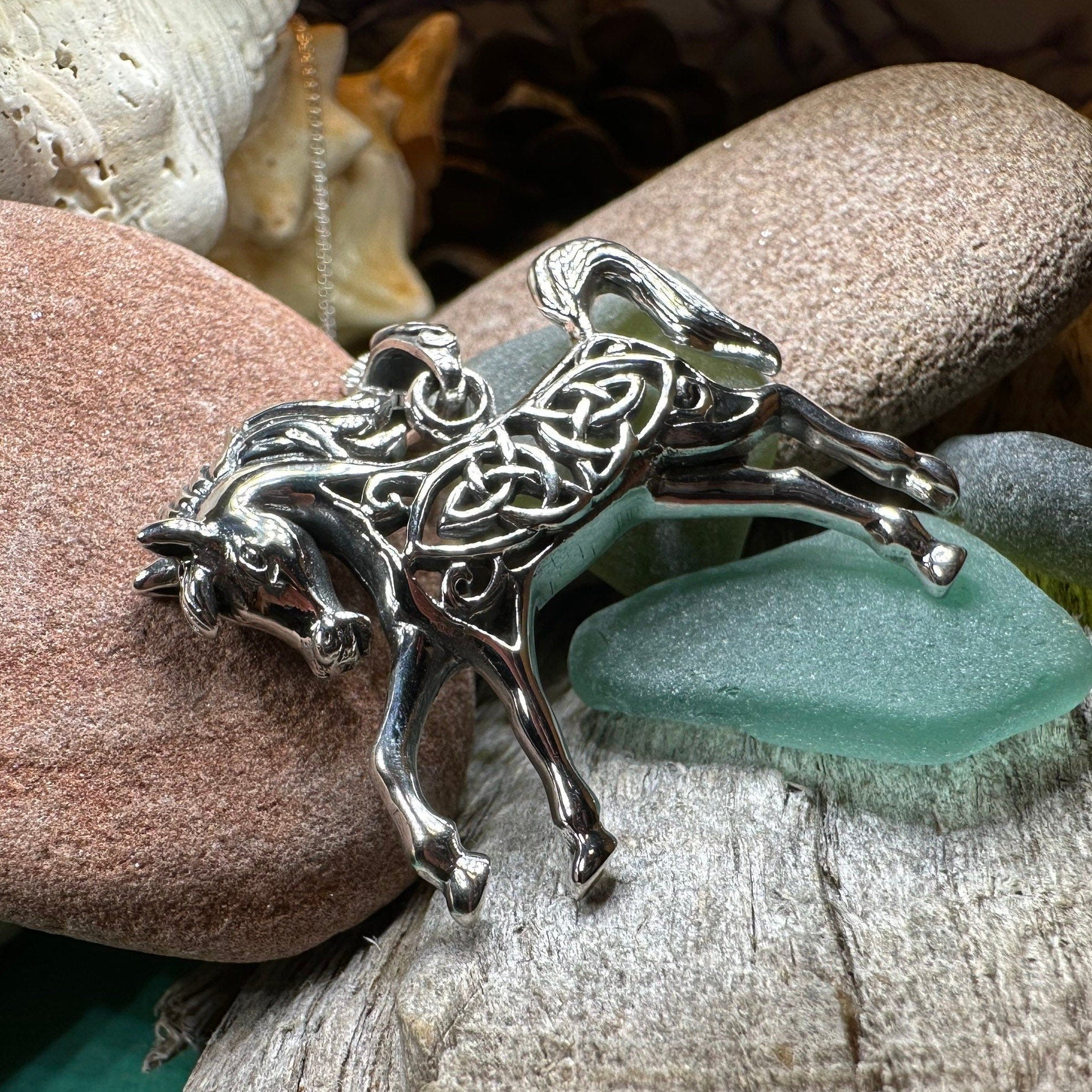 Celtic Spirit Horse Necklace