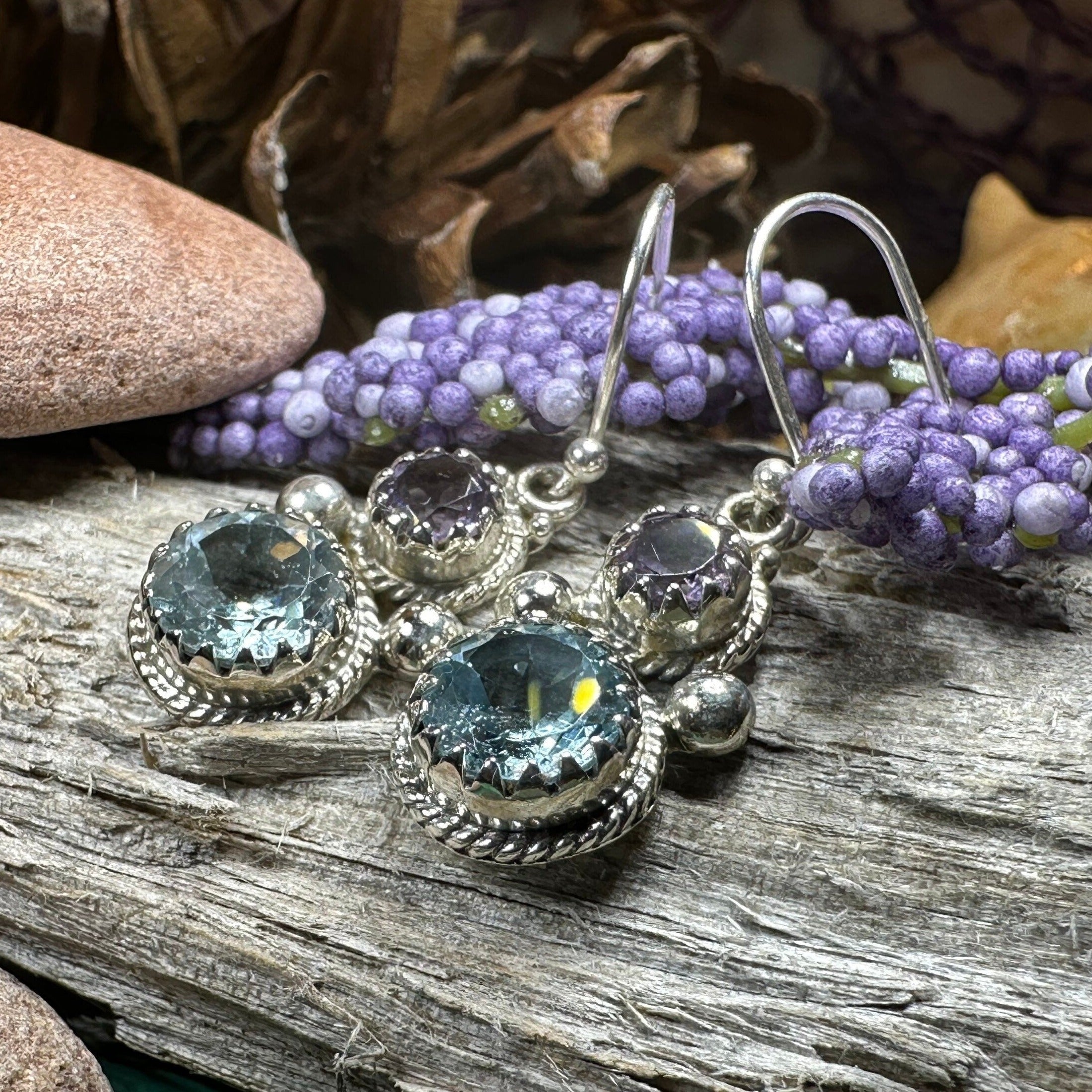 Courtly Love Amethyst Earrings