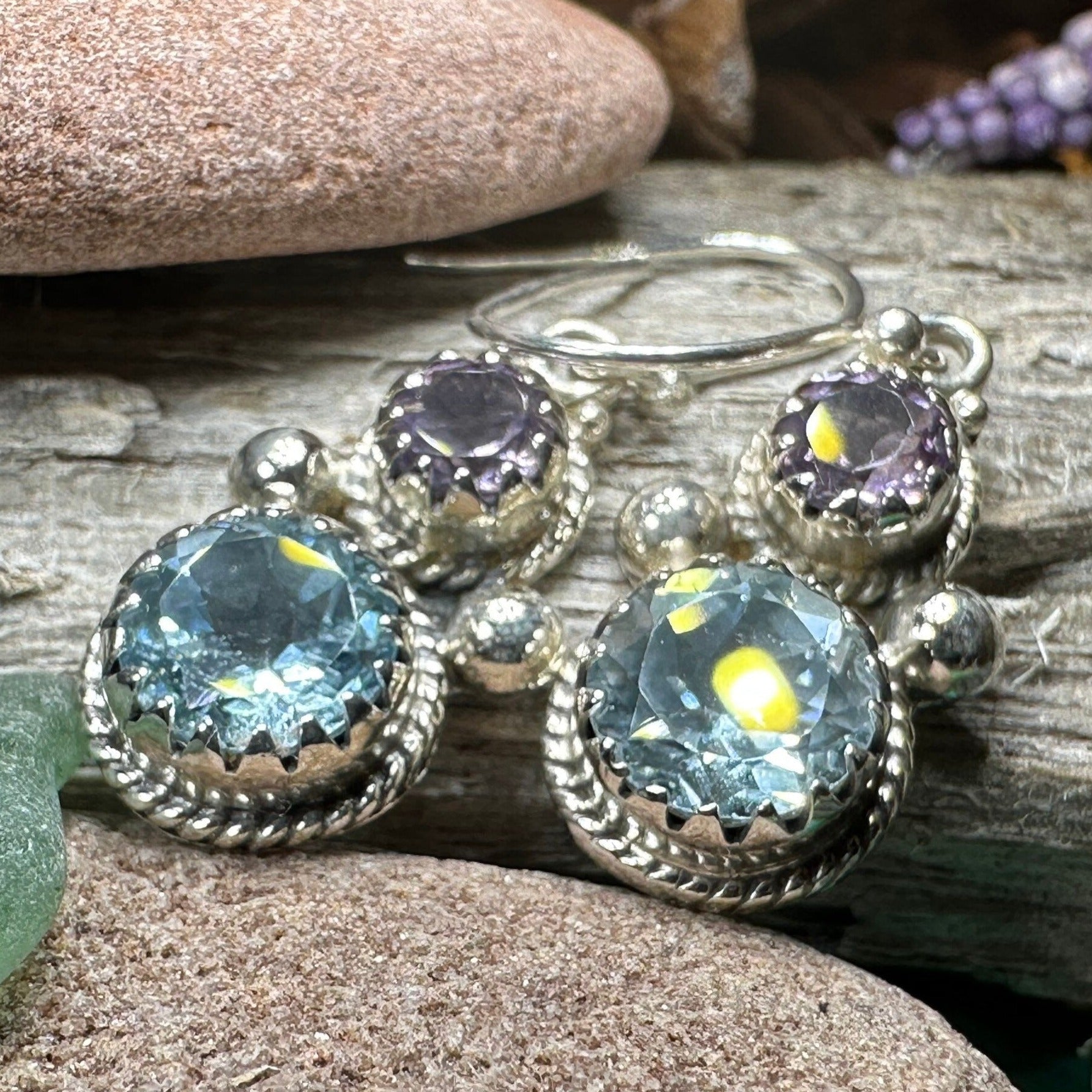 Courtly Love Amethyst Earrings