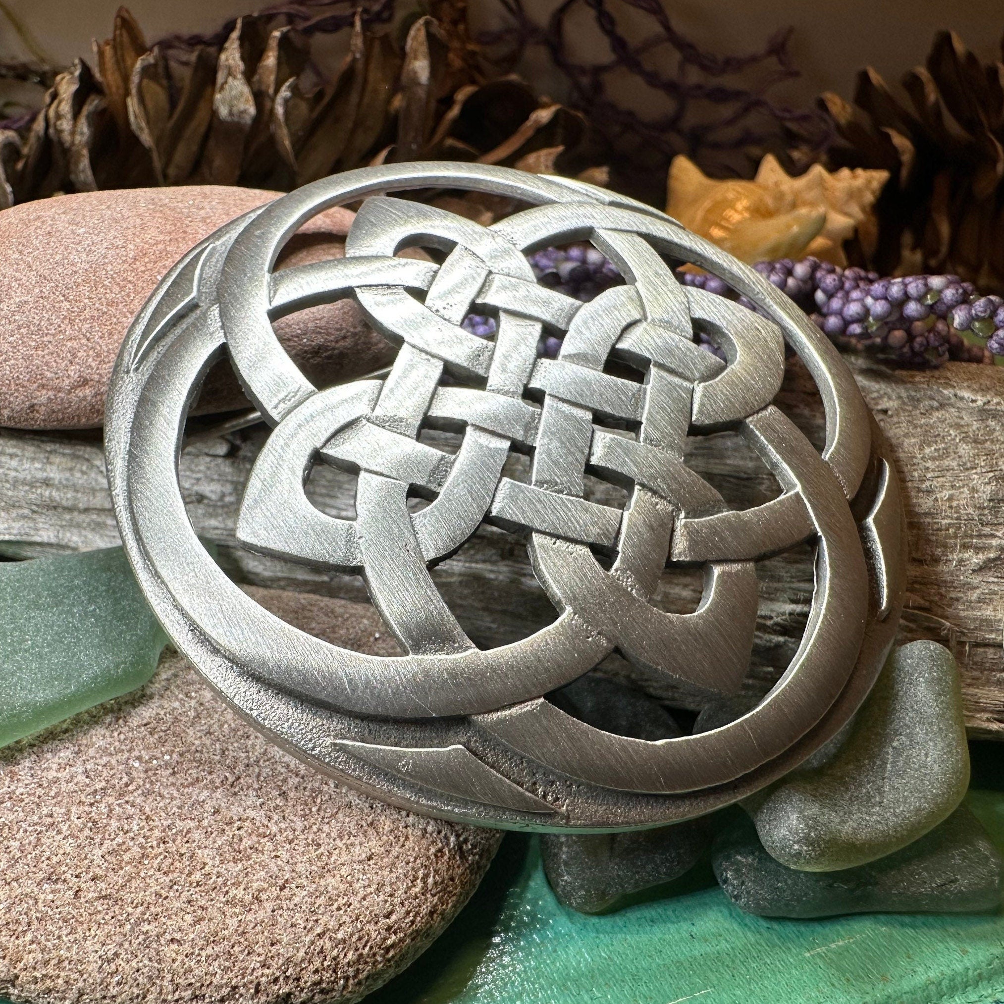 Cathedral Celtic Knot Brooch