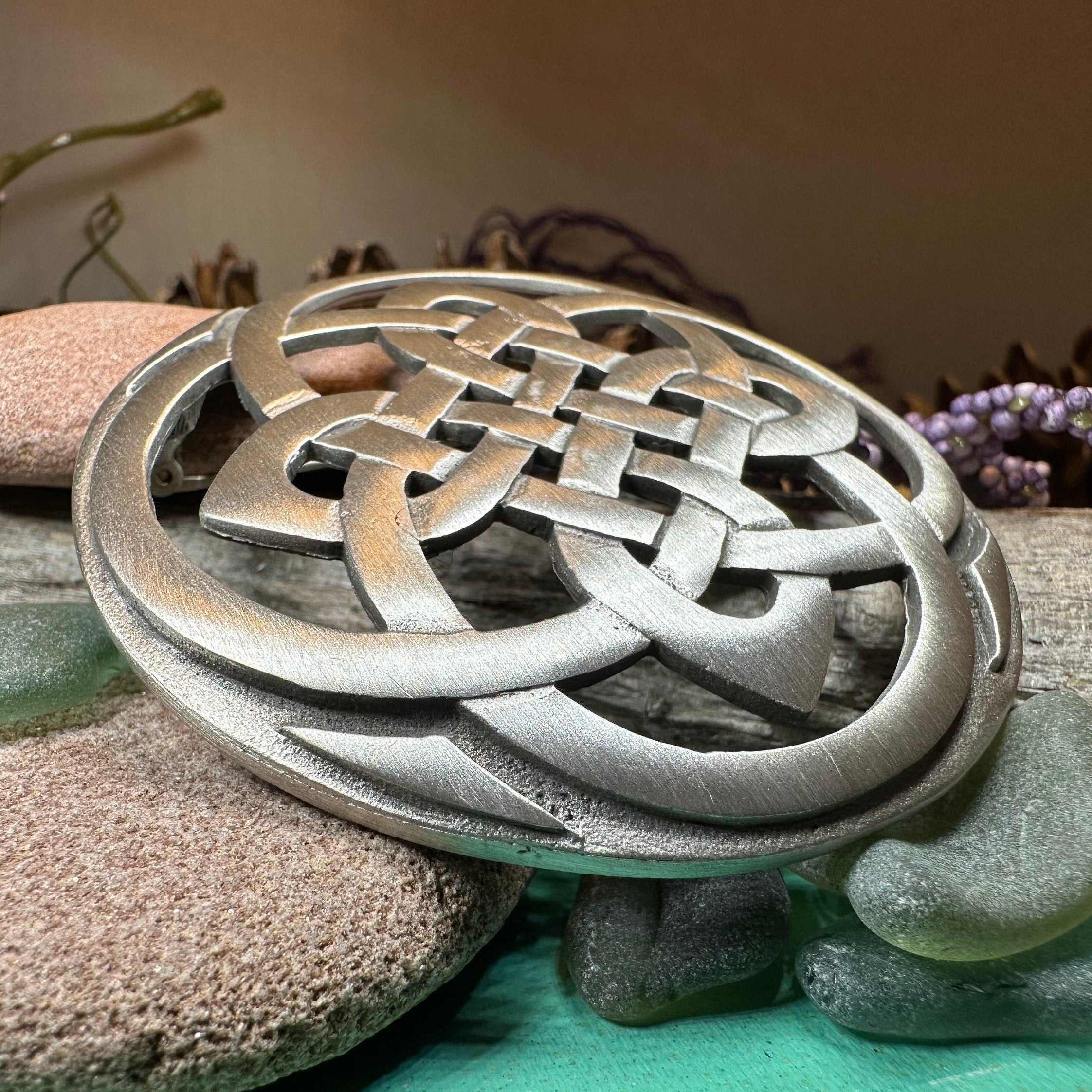 Cathedral Celtic Knot Brooch