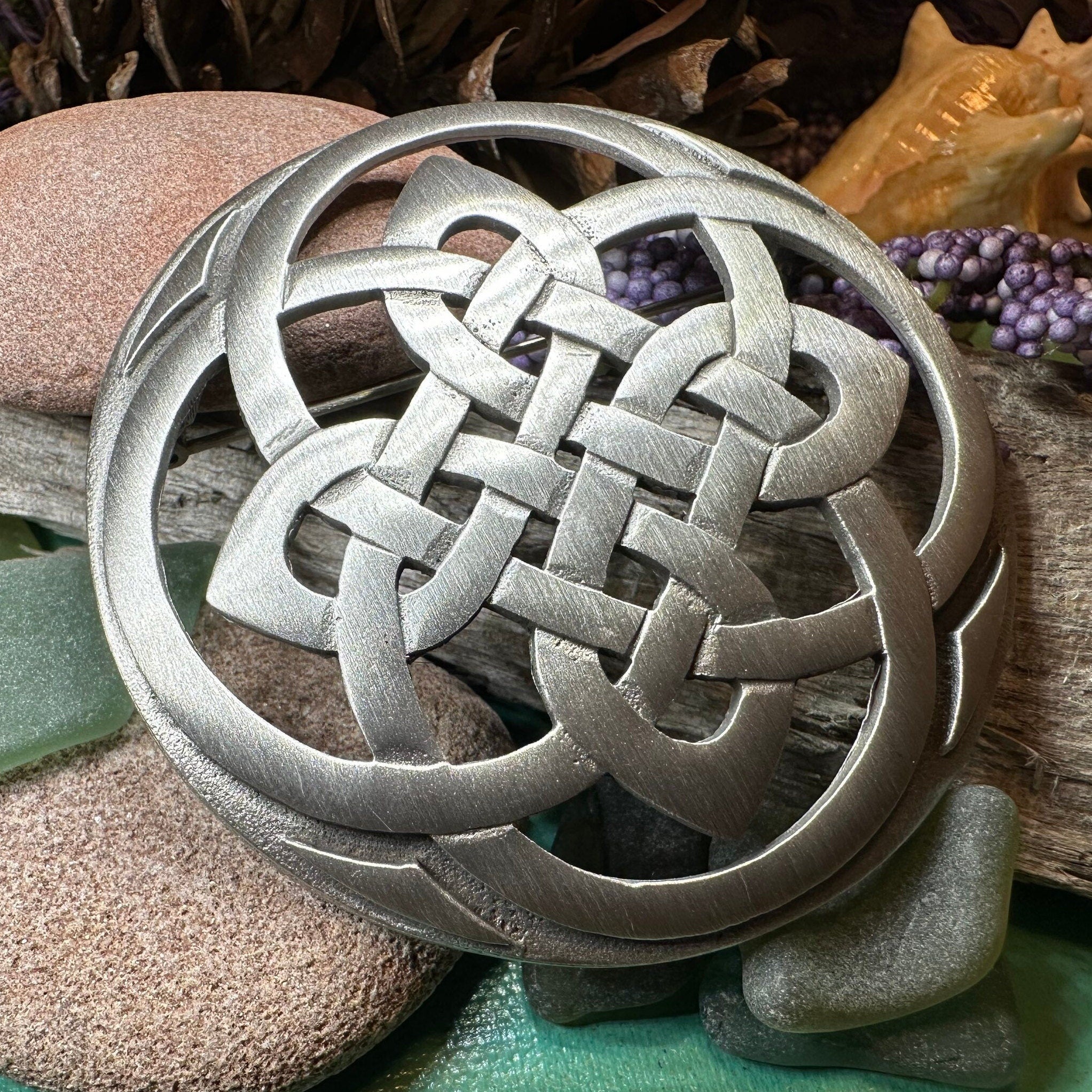 Cathedral Celtic Knot Brooch