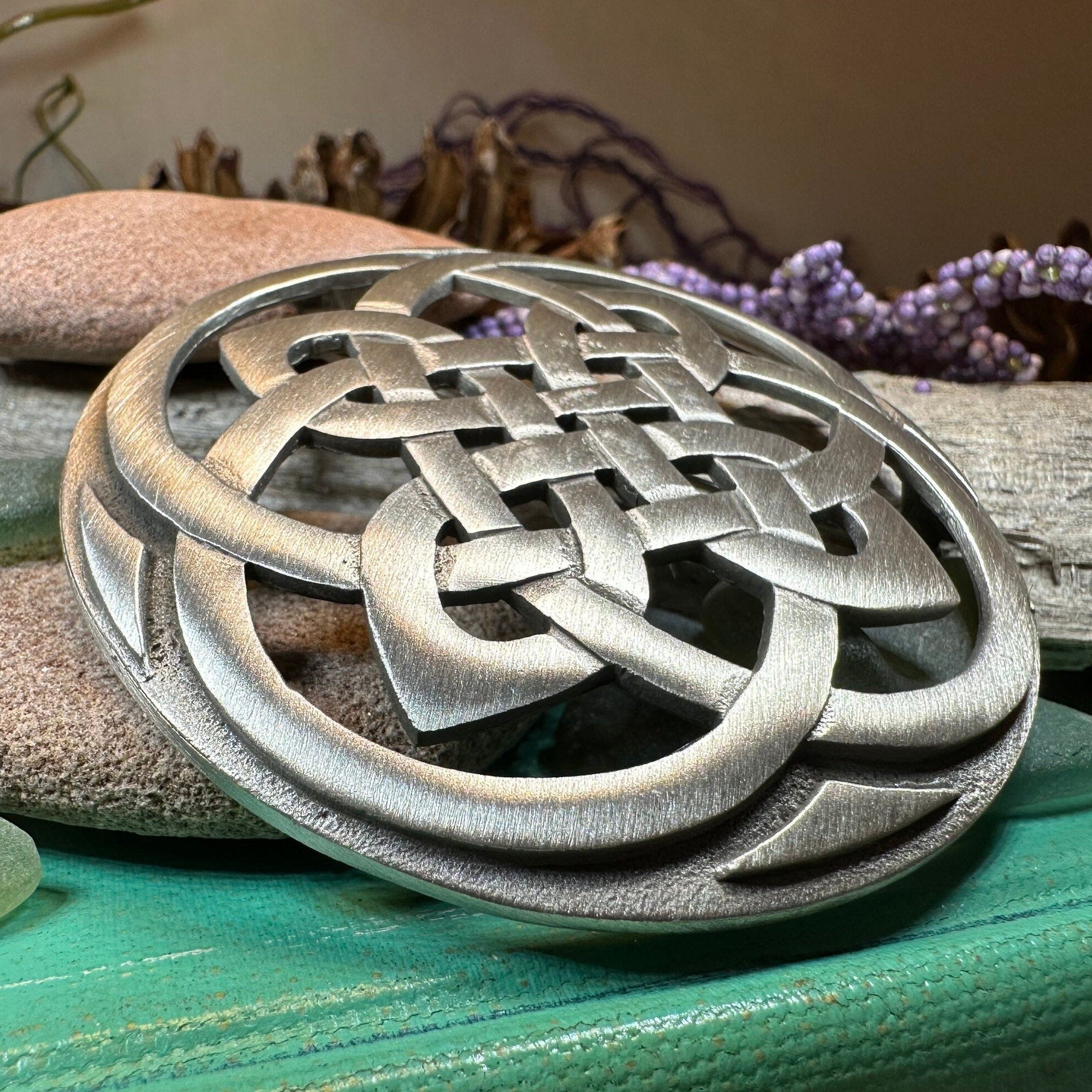 Cathedral Celtic Knot Brooch