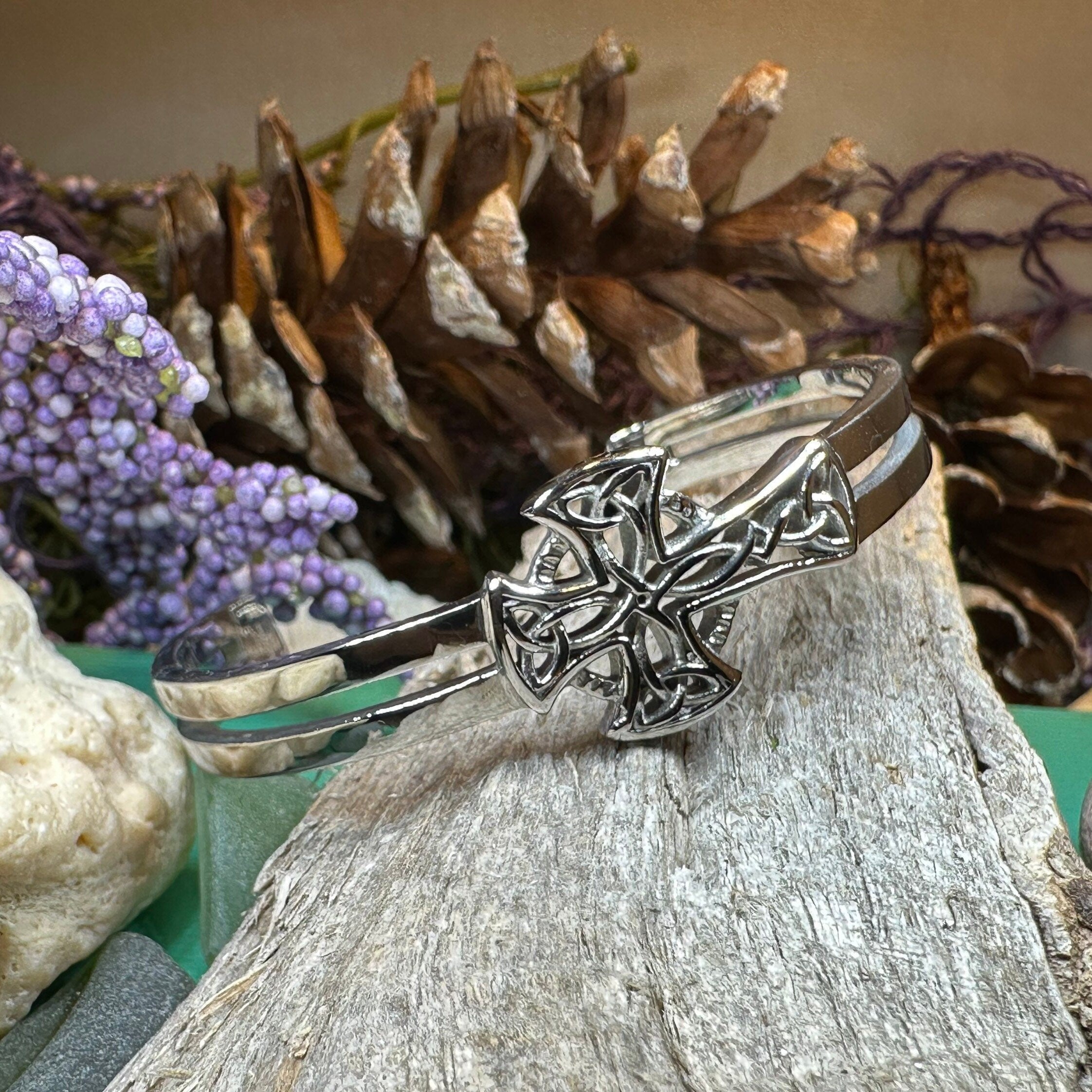 Celtic Cross Cuff Bracelet