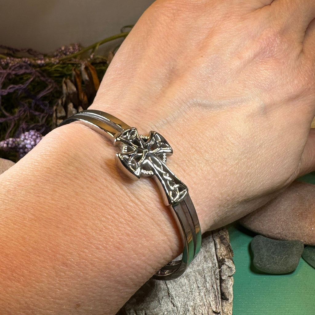Celtic Cross Cuff Bracelet