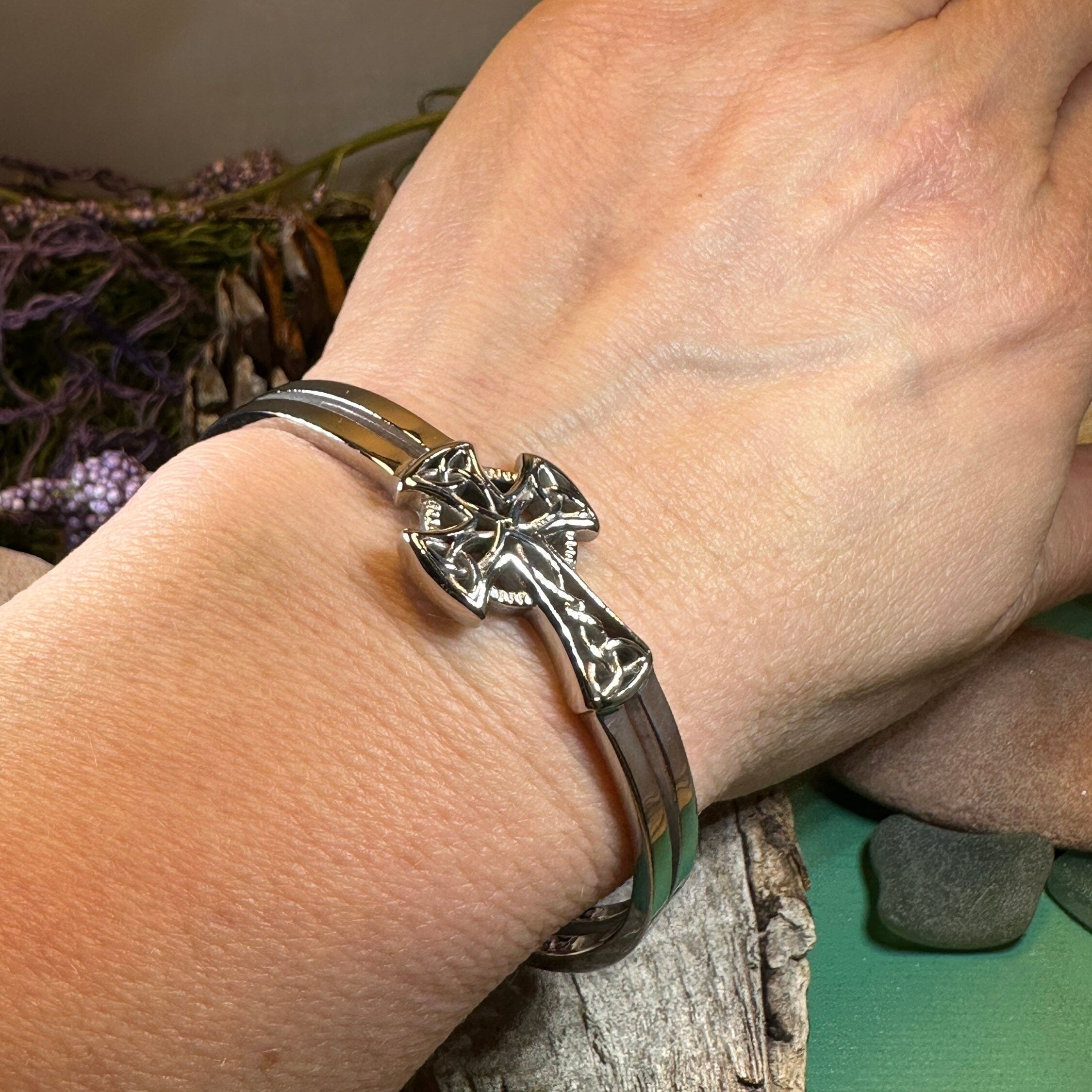 Celtic Cross Cuff Bracelet