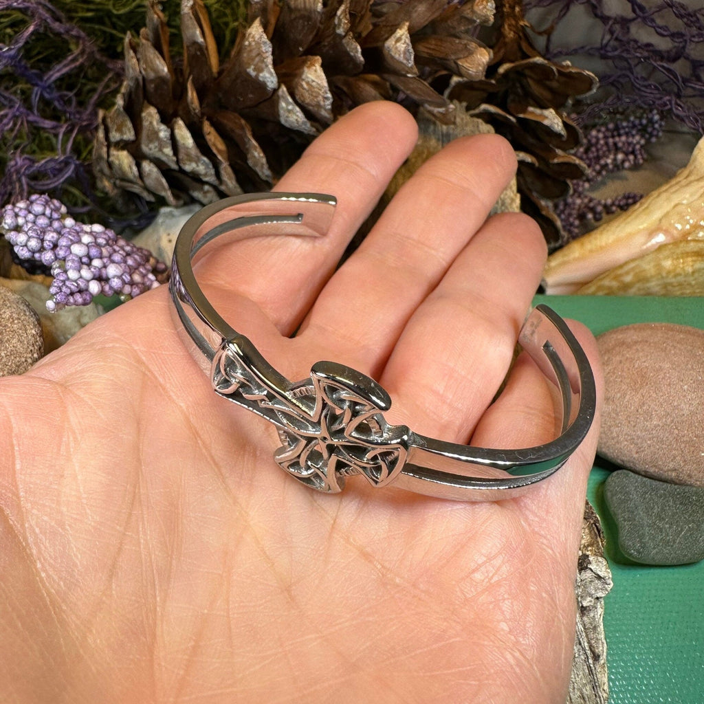 Celtic Cross Cuff Bracelet