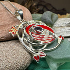 Red Flower Mackintosh Necklace