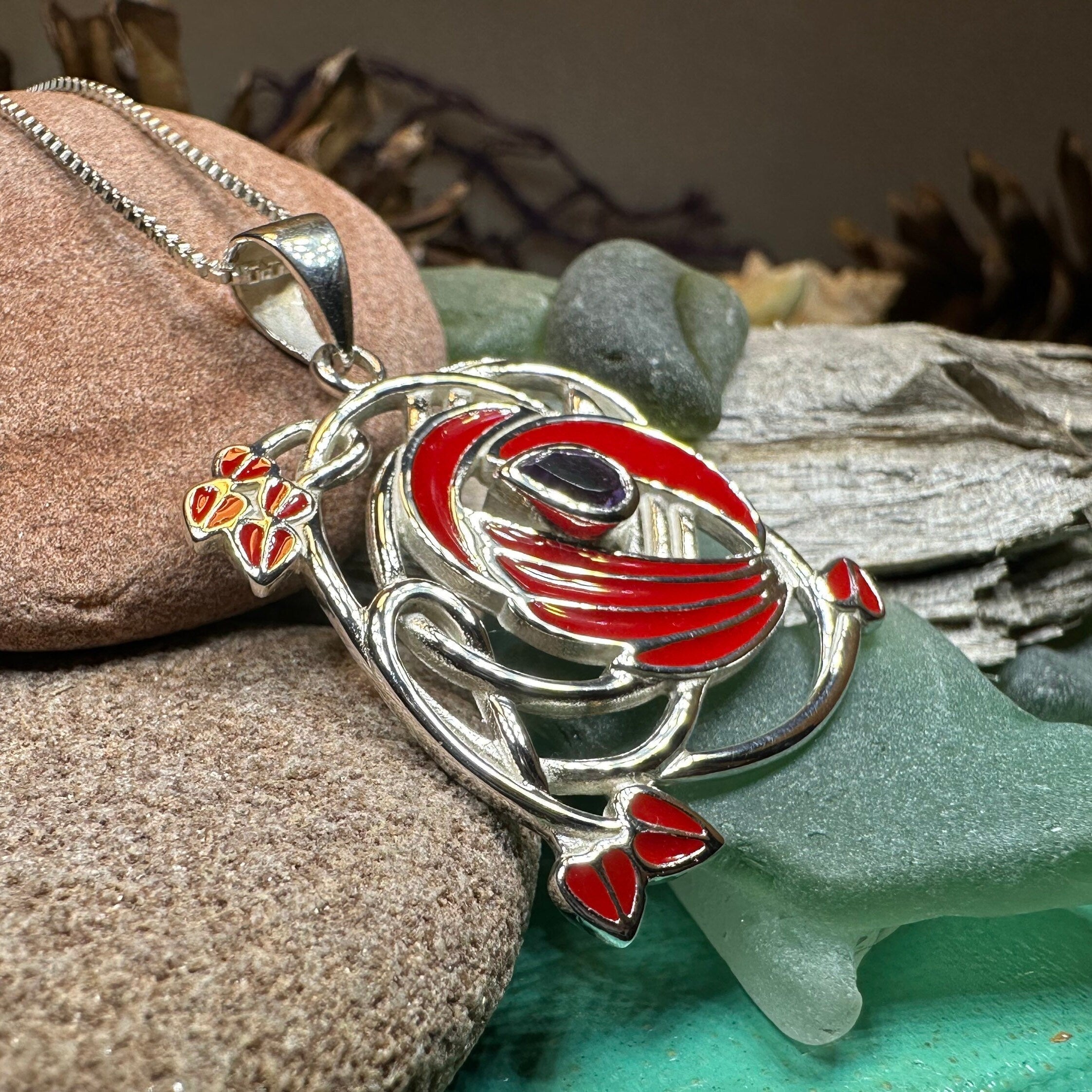 Red Flower Mackintosh Necklace