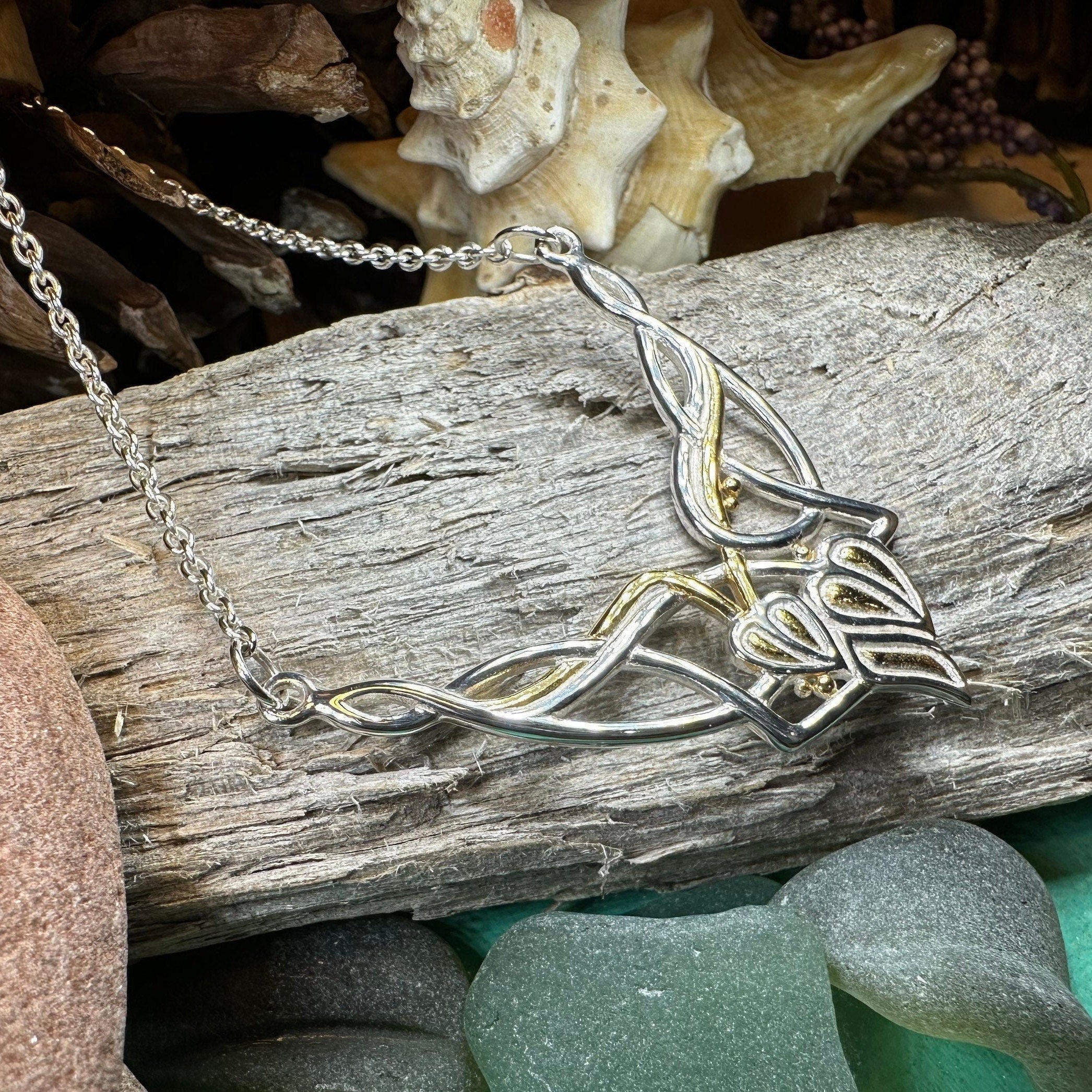 Meadow Celtic Leaf Necklace