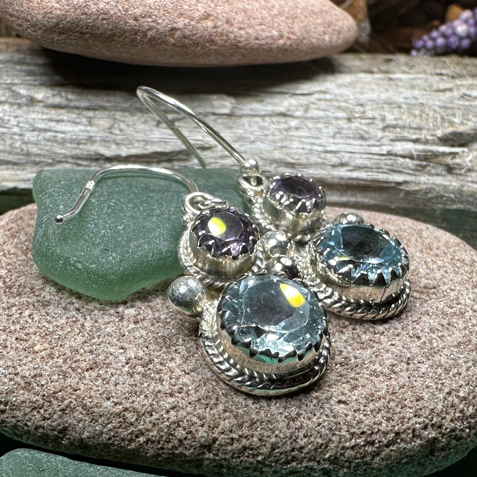 Courtly Love Amethyst Earrings