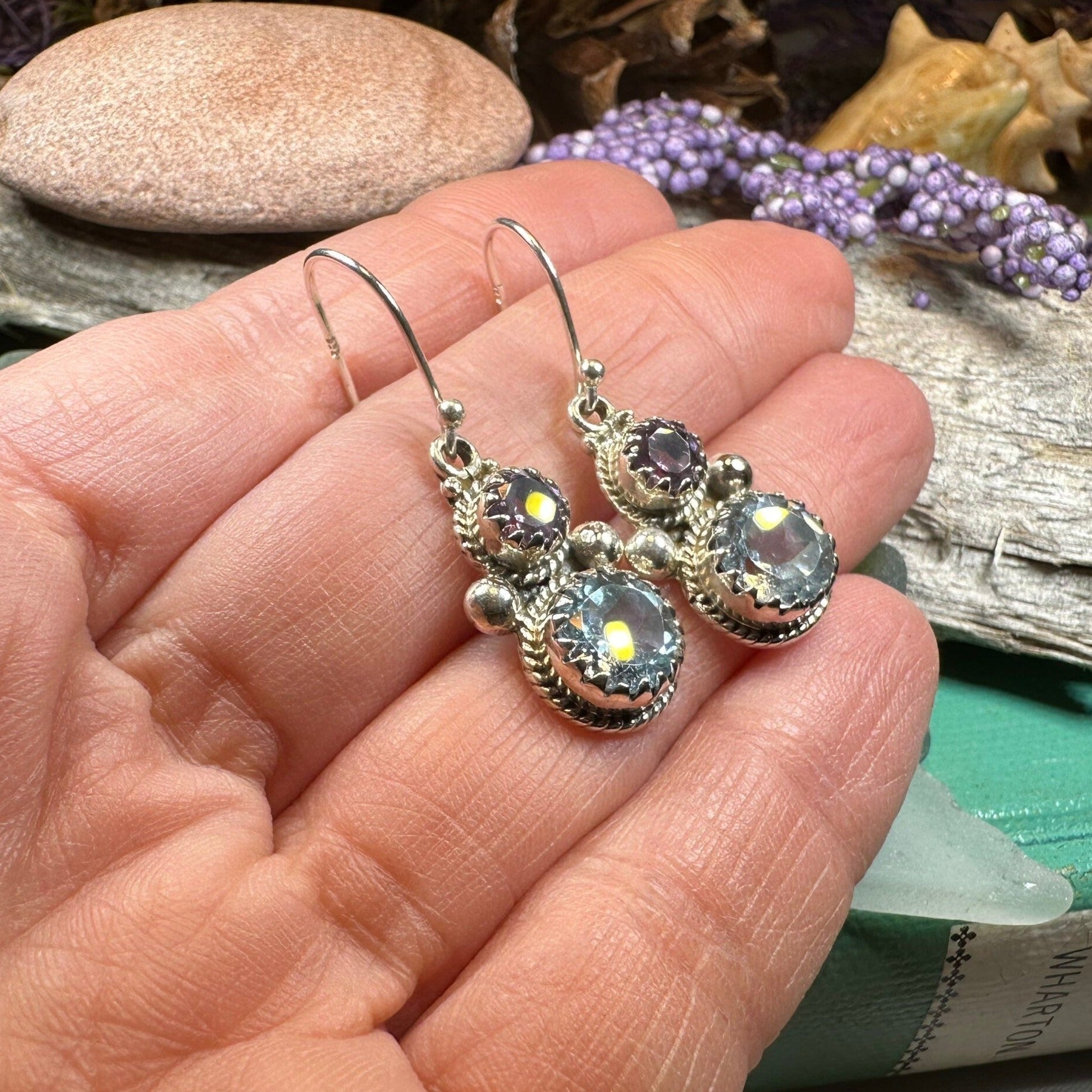 Courtly Love Amethyst Earrings