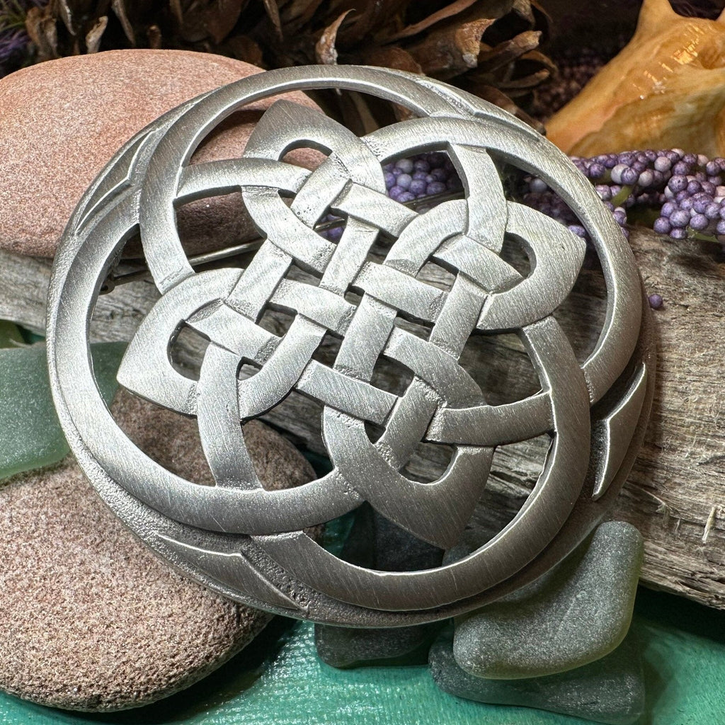 Cathedral Celtic Knot Brooch