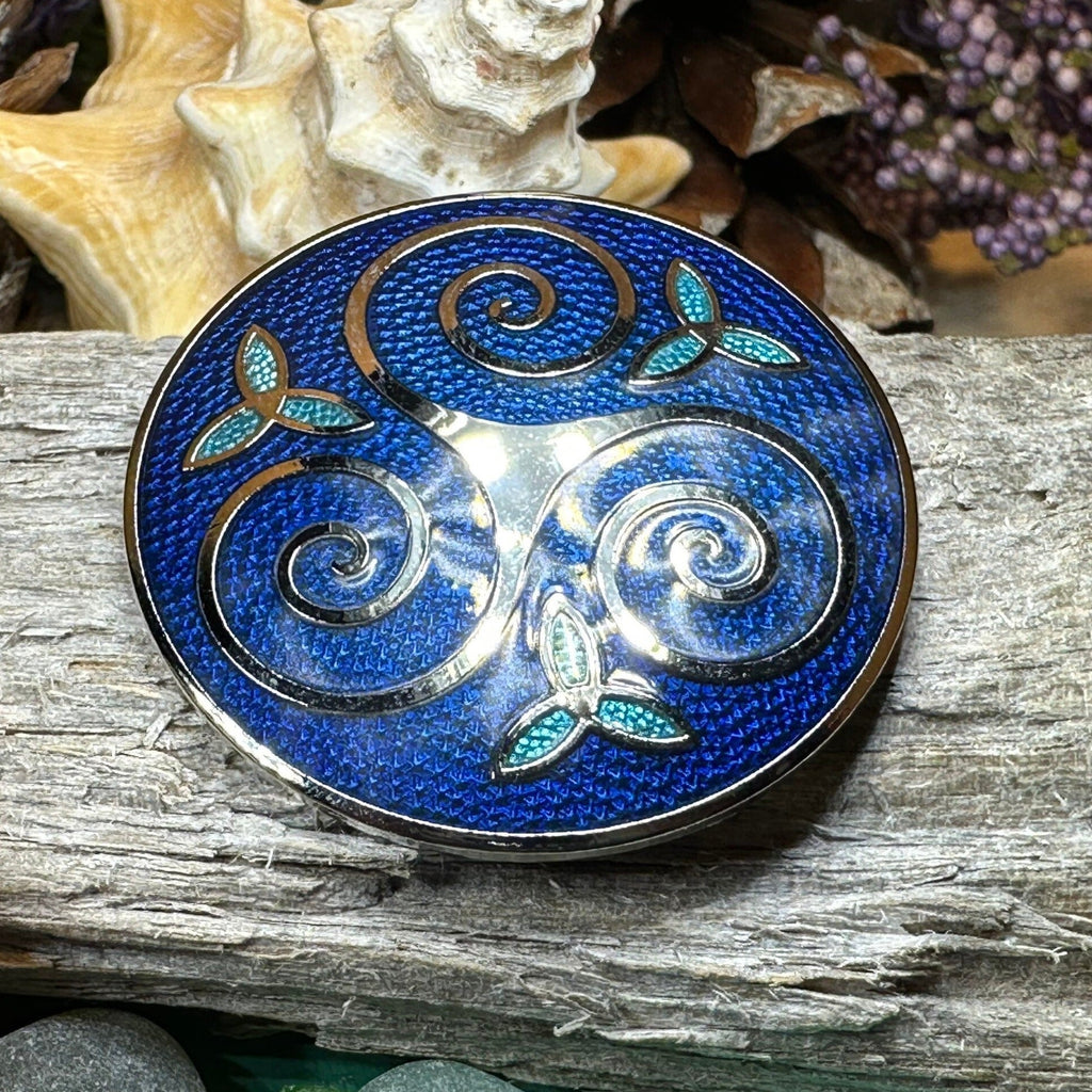 Vortex Celtic Spiral Brooch