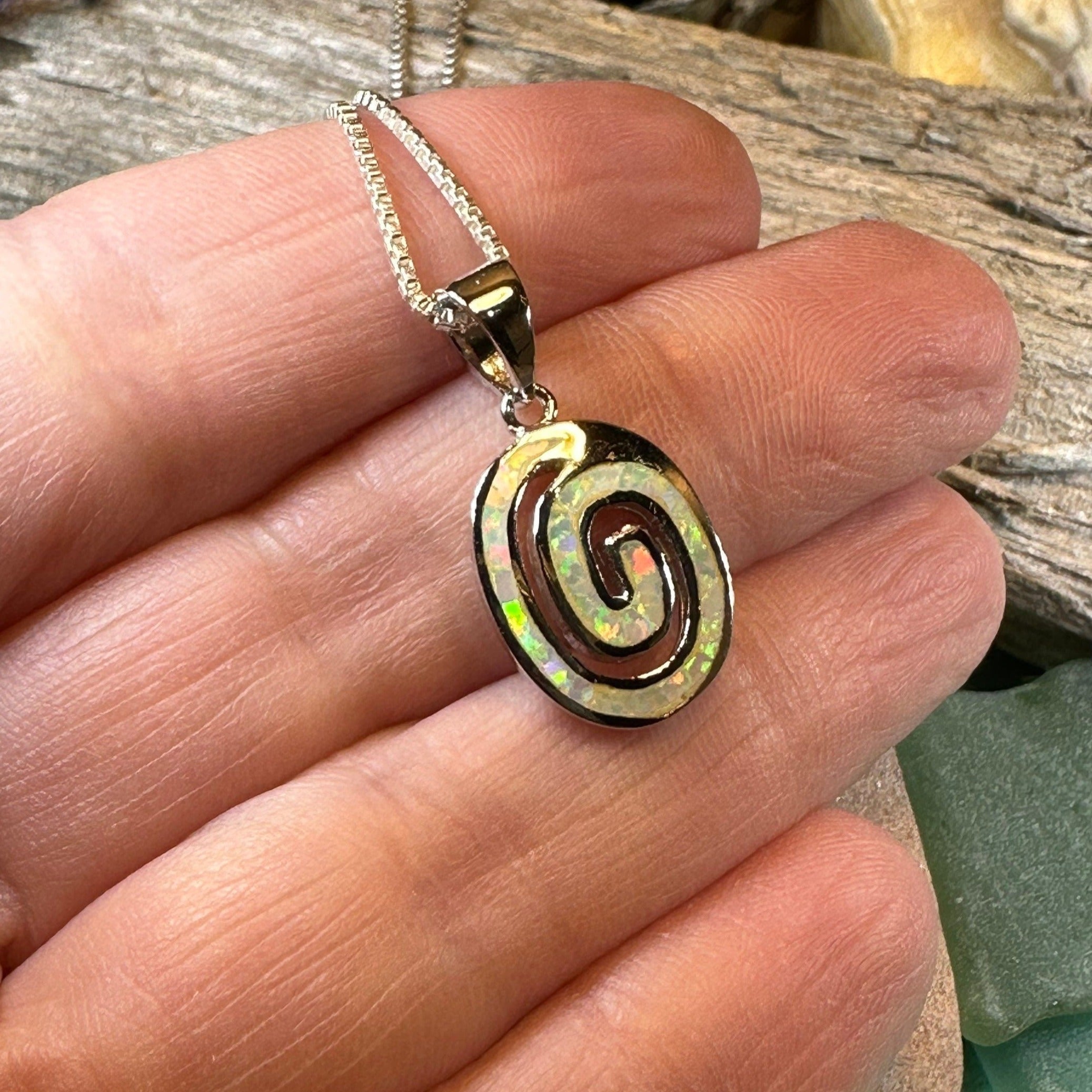 Aurora Celtic Spiral Necklace