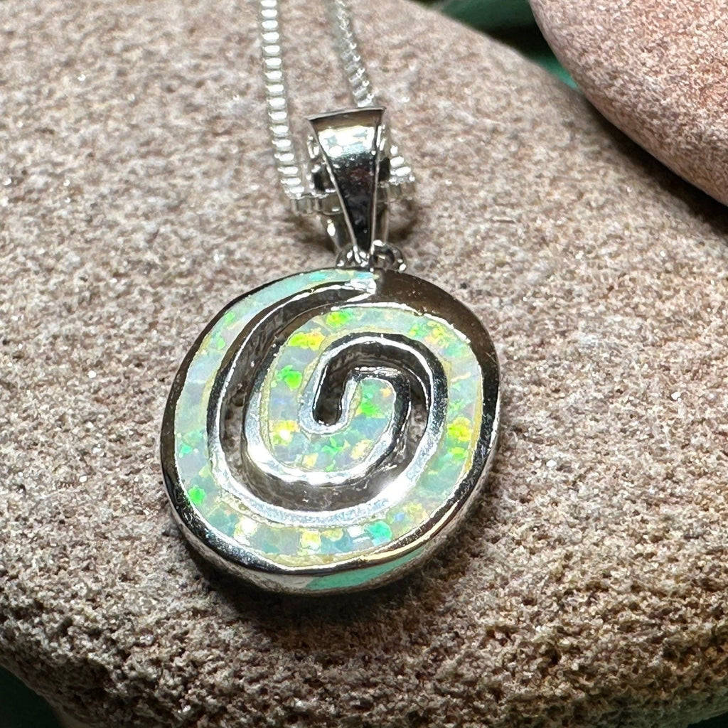 Aurora Celtic Spiral Necklace